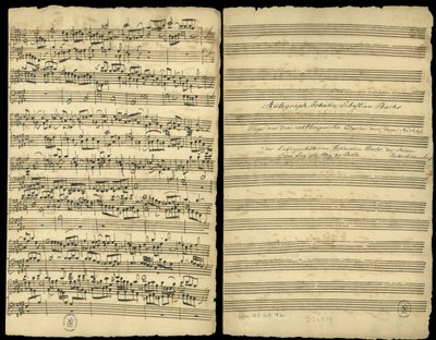 Autographed score of 